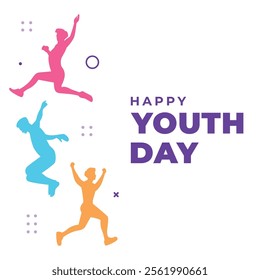 National Youth Day Design Illustration Colorful