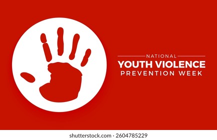 National Youth Violence Prevention Week. April month Support humanity Awareness Concept. Vector Template.