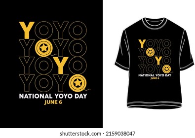 National yoyo day June 6 - tshirt.