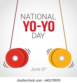 National Yo-yo Day Vector Design
