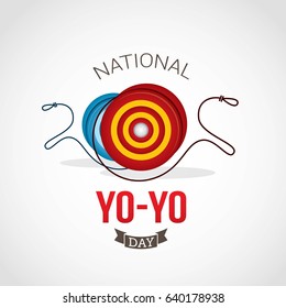 National Yo-yo Day Vector Design