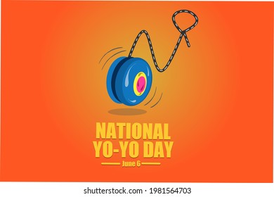 Ilustración vectorial del Día Nacional del Yyoyo, adecuada para banner web o campaña de impresión