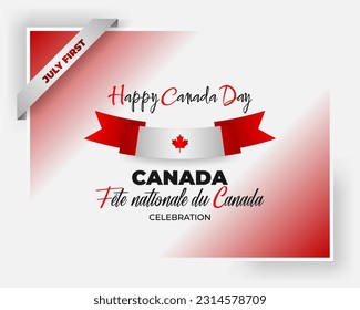 Fête nationale du Canada
Diseño de vacaciones, fondo con escritura a mano, hoja de arce y colores de la bandera nacional para el Día Nacional del Primer de Julio, Canadá, celebración, Vector i