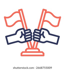 Nationalism Icon Element For Design And Vector