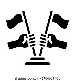 Elemento Icono De Nacionalismo Para Diseño Y Vector