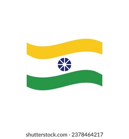 Nationalistic India Flag Diwali Vector Icon Illustration