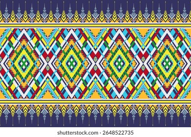 Native abstract ethnic pattern seamless. Aztec fabric home decoration traditional embroidery pattern seamless background.Design for fabric, art, wallpaper, textile, wrapping. Vector Illustration