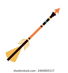 native american arrow illustration isoalted