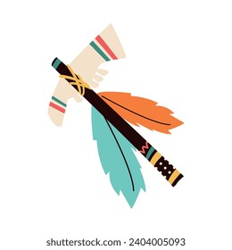 Indianeraxt mit Federn