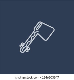 Native American Axes icon. Native American Axes linear design concept from American Indigenous Signals collection. Simple element vector illustration on dark blue background.