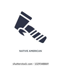 native american axes icon. Simple element illustration from culture concept. native american axes editable symbol design on white background. Can be use for web and mobile.