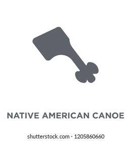 Native American Canoe icon. Native American Canoe design concept from American Indigenous Signals collection. Simple element vector illustration on white background.