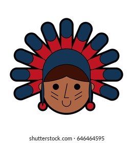 native American character icon