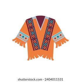 native american costume illustration isolated