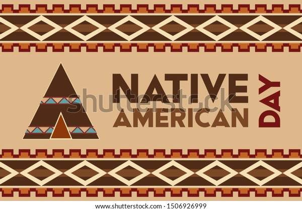 Native American Day Holiday Us States Stock Vector (Royalty Free