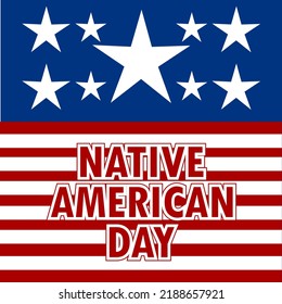 Native American Day Independence. Vector