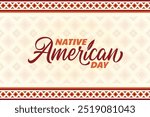 Native American Day vector design template. It