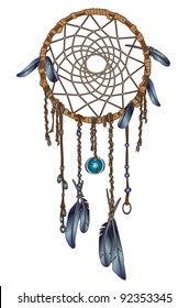 A Native American Dream Catcher.