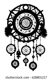 Native american ethnic tribal talisman. Vector art
