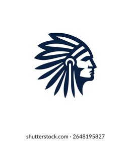 Native American Face Logo for sale.