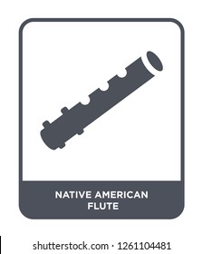 native american flute icon vector on white background, native american flute trendy filled icons from Culture collection, native american flute simple element illustration