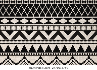 Native American geometric ethnic pattern, seamless pattern of the Navajo tribe. Seamless vector pattern, seamless Mexican rug, woven carpet. Folk embroidery, Bohemian, Aztec style.