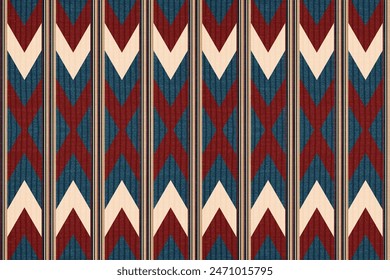 Native American geometric ethnic pattern, seamless pattern of the Navajo tribe. Seamless vector pattern, seamless Mexican rug, woven carpet. Folk embroidery, Bohemian, Aztec style.