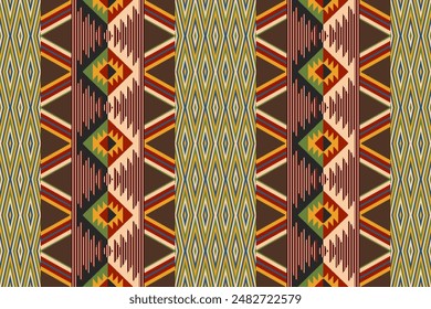 Native American geometric ethnic pattern, seamless pattern of the Navajo tribe. Seamless vector pattern, seamless Mexican rug, woven carpet. Folk embroidery, Bohemian, Aztec style.	