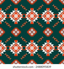 Native American geometric ethnic pattern, Mexican style. Aztec ornament print