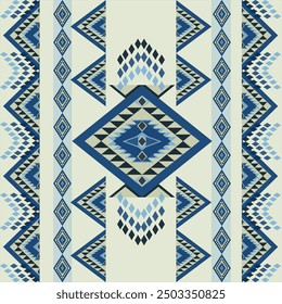 Native American geometric ethnic pattern, seamless pattern of the Navajo tribe. Seamless vector pattern, seamless Mexican rug, woven carpet. Folk embroidery, Bohemian, Aztec style.