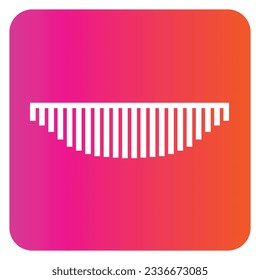 Native American Gradient vector illustration icon. 