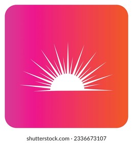 Native American Gradient vector illustration icon. 