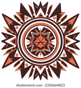 Native American graphic design ornament tribal tattoo totem