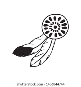 Native American Headdress Feathers, vector