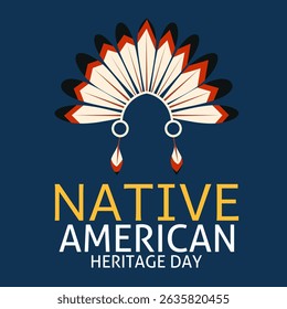 Native American Heritage Day background, Celebrating Culture and Traditions. Perfect for greeting cards or the like.