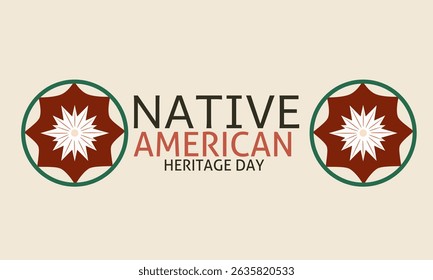 Native American Heritage Day background, Celebrating Culture and Traditions. Perfect for greeting cards or the like.
