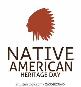 Native American Heritage Day background, Celebrating Culture and Traditions. Perfect for greeting cards or the like.