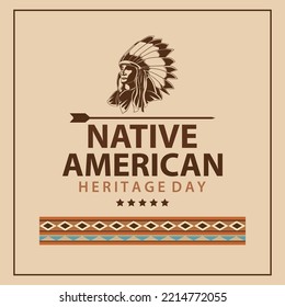 Native American heritage day banner