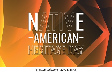 Native American Heritage Day. Geometric design suitable for greeting card poster and banner