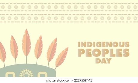 Mes del Legado Nativo Estadounidense. Diseño de fondo con adornos de plumas que celebran a los indígenas nativos en Estados Unidos.