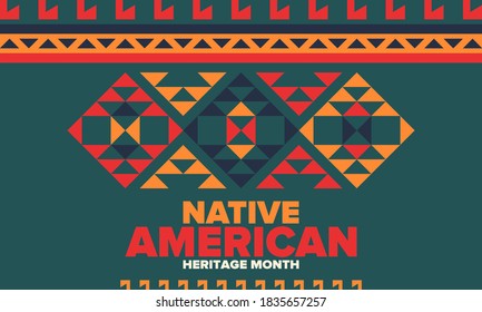 Native American Heritage Month November American Stock Vector (Royalty ...