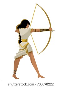 native american huntress warrior