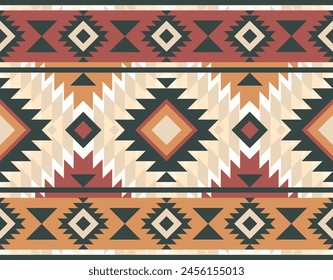 Native American Indian Designs, Navajo Pattern, Fabric Design Navajo, Concept Print Clothing Shirts Wallpaper Carpet Rugs Curtain Decoration Fashion Ethnic Textile industry, etc.