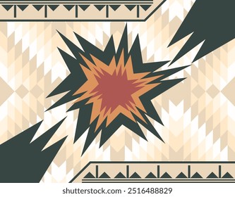 Native American Indian Designs, Navajo Pattern, Fabric Design Navajo, Concept Print Carpet Rugs Wallpaper Canvas Decoration Bohemian Fashion Ethnic Textile industry, etc.