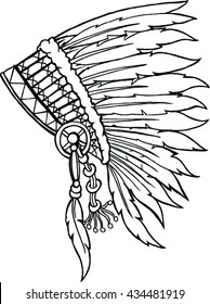 6,936 Native american headdress Stock Vectors, Images & Vector Art ...