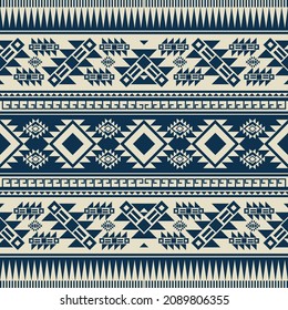 Native american indian ornament pattern geometric ethnic textile texture tribal aztec pattern navajo mexican fabric seamless Vector decoration fashion