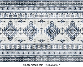 Patrón de ornamento indio nativo americano textura geométrica étnica textura tribal azteca patrón navajo tejido mexicano sin costuras Vector decoración moda