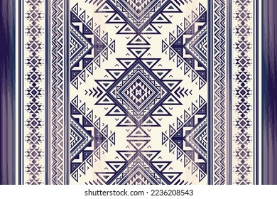 Native american indian ornament pattern geometric ethnic textile texture tribal aztec pattern navajo mexican fabric seamless Vector decoration fashion