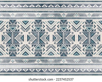 Native american indian ornament pattern geometric ethnic textile texture tribal aztec pattern navajo mexican fabric seamless Vector decoration fashion