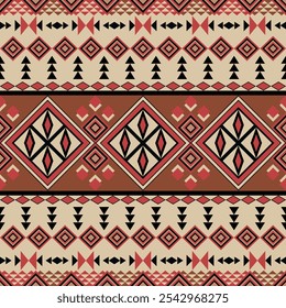 Patrón de adorno indio nativo americano navajo tela mexicana decoración de Vector sin costuras de moda